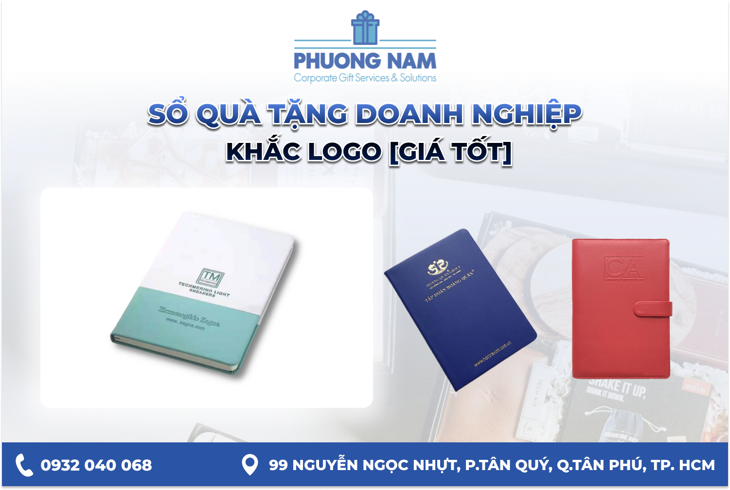 Sổ quà tặng doanh nghiệp khắc logo [Giá tốt]