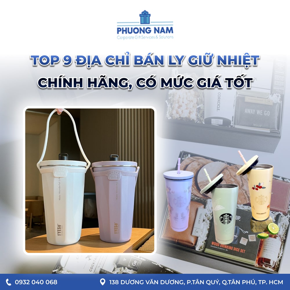 Top 9 địa chỉ bán ly giữ nhiệt chính hãng, có mức giá tốt