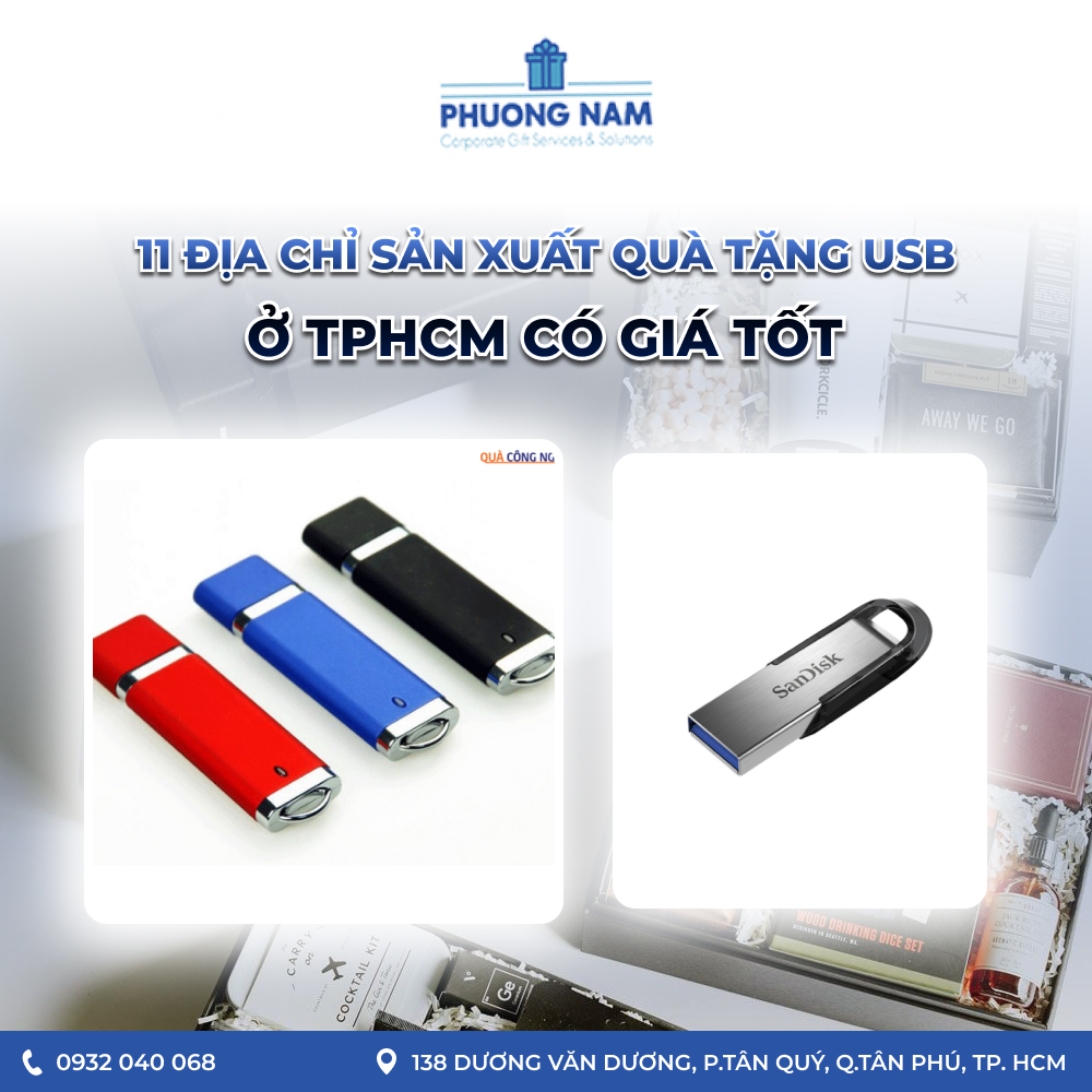 11 Địa chỉ sản xuất quà tặng USB ở TPHCM có giá tốt