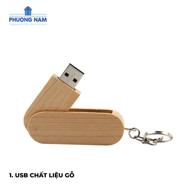 USB quà tặng quảng cáo doanh nghiệp - Gỗ