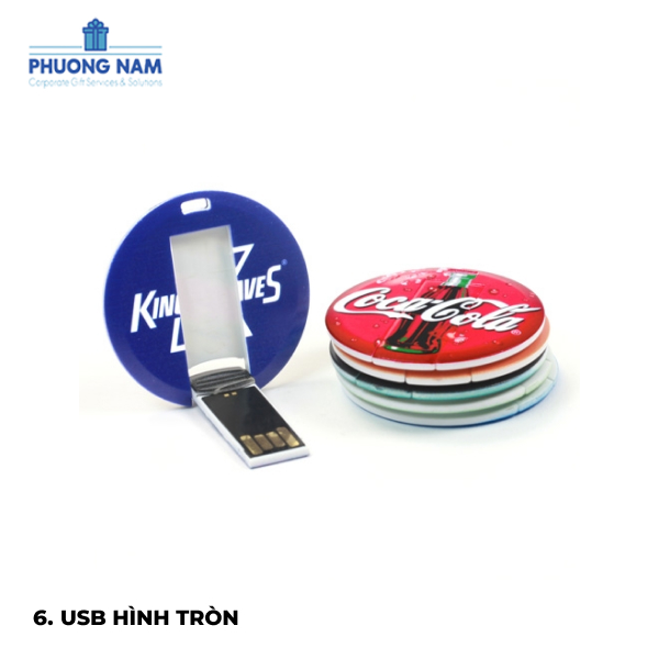 USB quà tặng quảng cáo doanh nghiệp - hình tròn