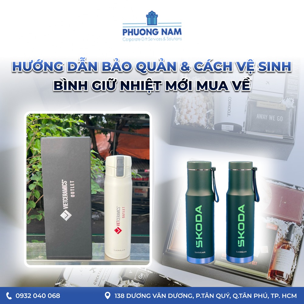 Hướng dẫn bảo quản và cách vệ sinh bình giữ nhiệt mới mua về